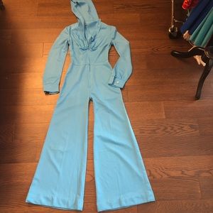 Vintage Hooded Jumpsuit